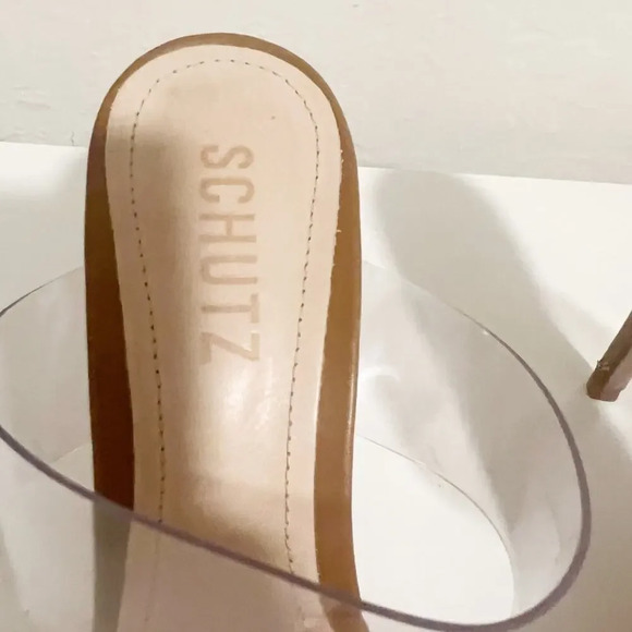 SCHUTZ Ariella Sandal Heels in Wood size‎ 6 - Picture 4 of 13